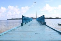 Jembatan Biru Pantai Wartutin ( Distrik Wartutin )